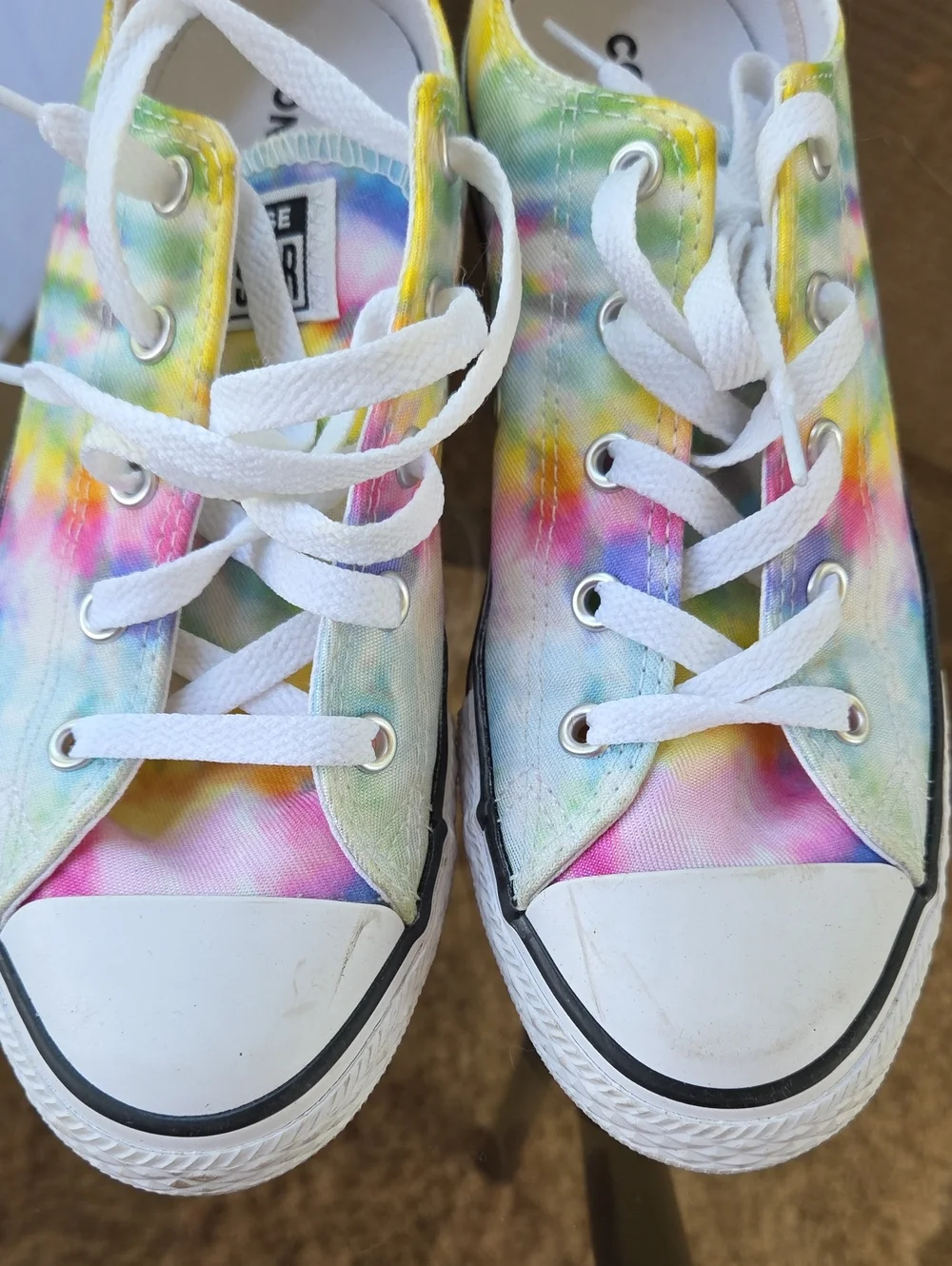 Converse Tie-Dye Canvas Sneakers - Multicolor with White Laces